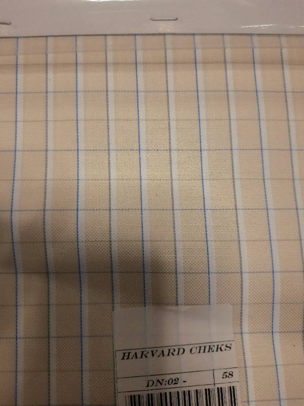 FB68-100% Poly, Yarndyed Checks, Dobby Weave, Quality- Harvard Checks