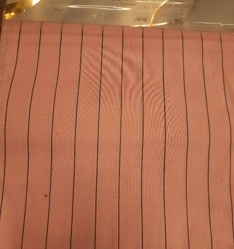 FB58- 100% Poly, Plain Weave, Big Striped Printed Fabric. Quality Name-SHIVKARA