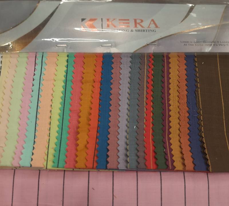 FB58- 100% Poly, Plain Weave, Big Striped Printed Fabric. Quality Name-SHIVKARA