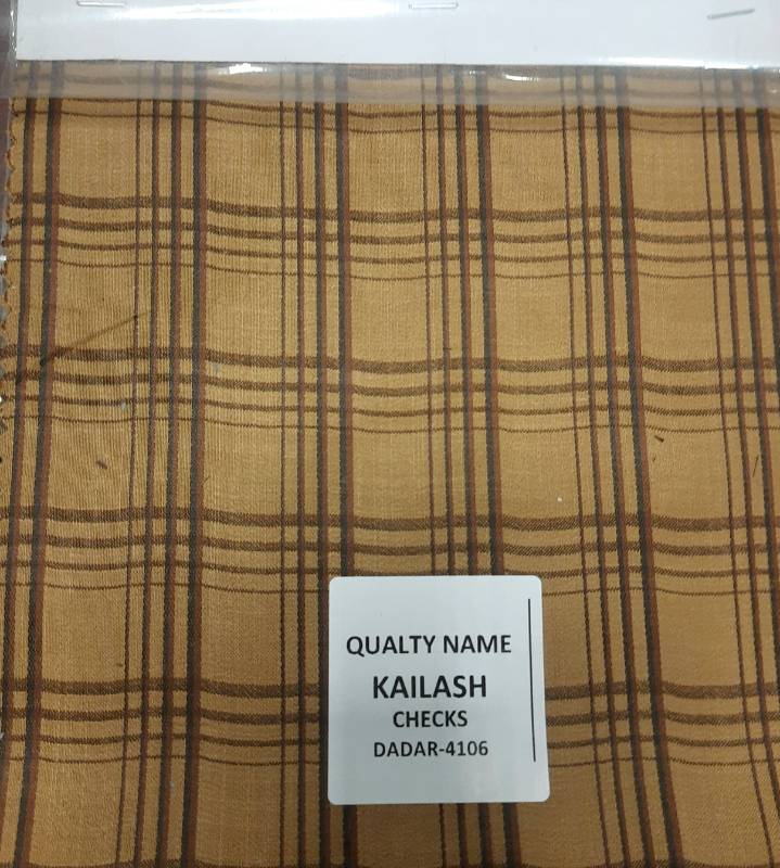 FB81- 100% Polyester, Dobby Weave, Yarndyed Checks, Quality-Kailash Checks