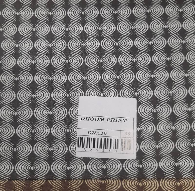 FB101- 100% Polyester, Plain Weave, Printed Fabric. Quality- Dhoom Print