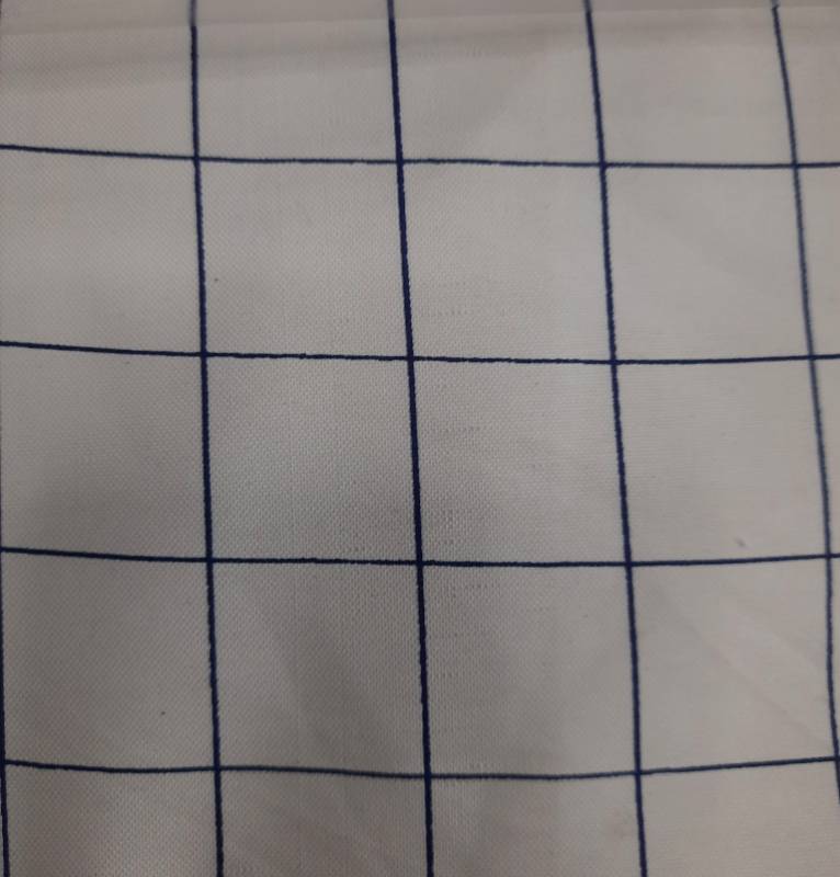 FB75- 100% Polyester, Plain Weave, Printed Checks, Quality- Runway Checks