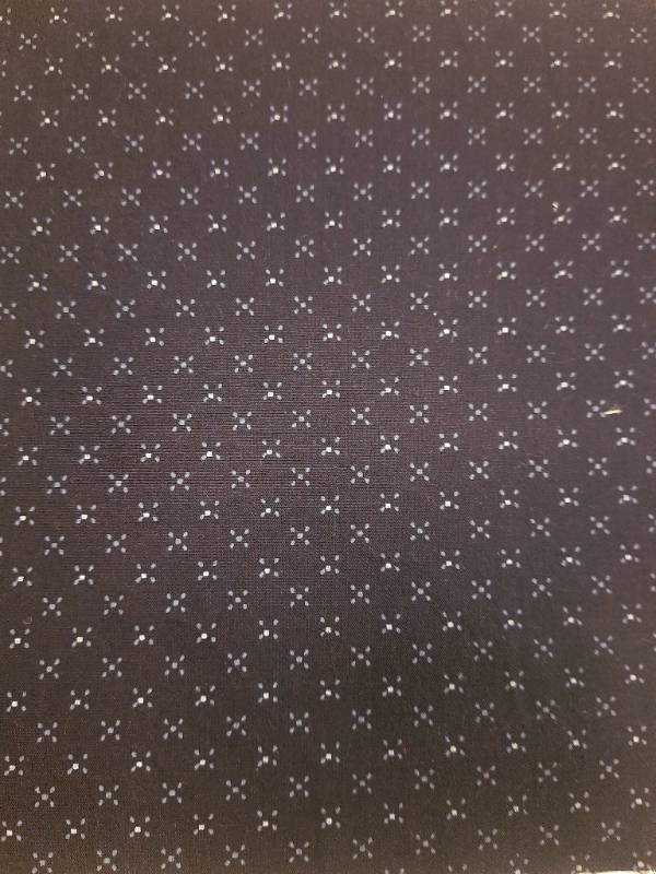 FB32- Poly Cotton, Plain Weave, Navy Dotted Printed Fabric