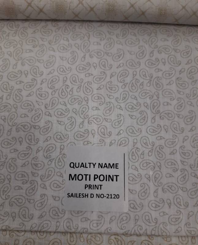 FB126- 100% Polyester, Plain Weave, Printed Fabric. Quality- Moti Point Print