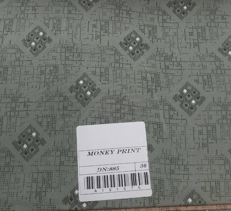 FB103- 100% Polyester, Plain Weave, Printed Fabric. Quality- Money Print
