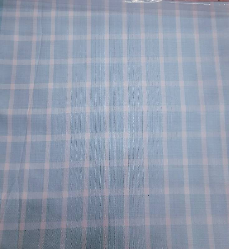 FB59-100% Poly, Yarndyed Checks, Plain Weave. Quality- SHUTER