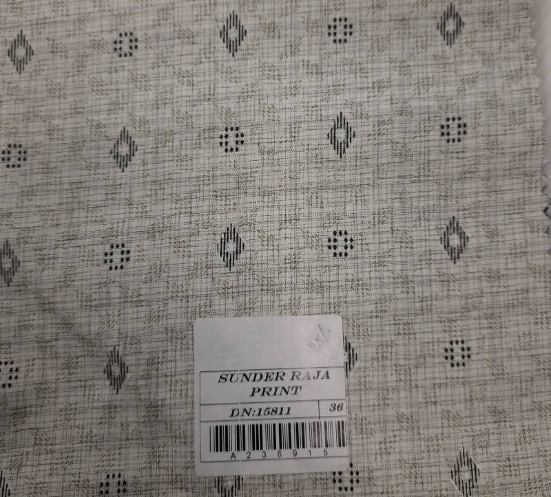 FB138- 100% Polyester, Plain Weave, Printed Fabric. Quality- Sunder Raja Print