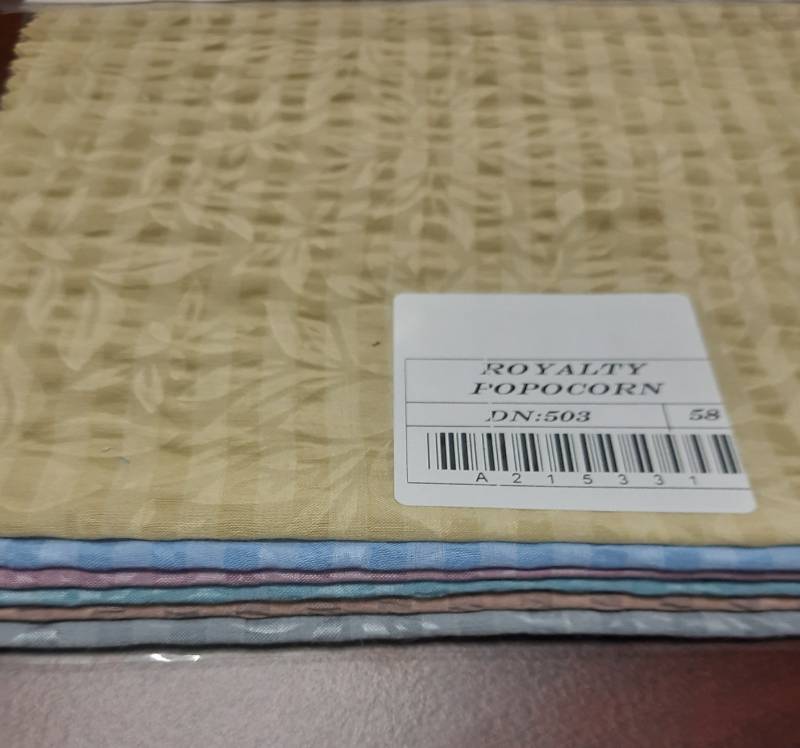 FB79-100% Polyester, Floral Printed Fabric with Royalty Popcorn