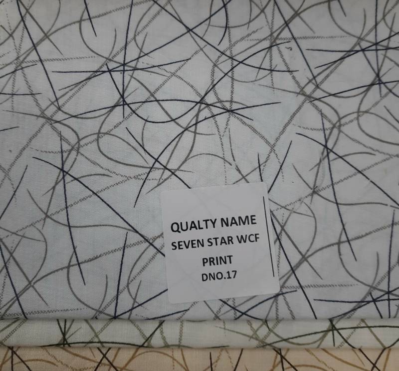 FB102- 100% Polyester, Plain Weave, Printed Fabric. Quality- Seven Star WCF