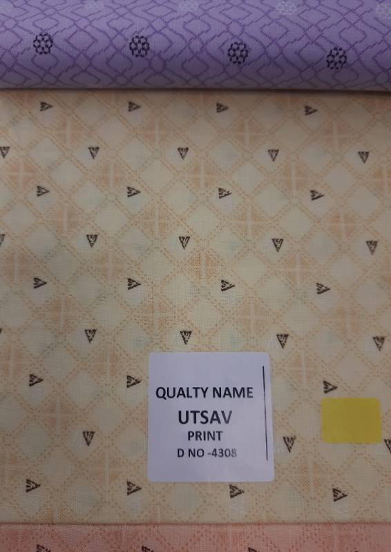 FB130- 100% Polyester, Plain Weave, Printed Fabric. Quality- Utsav Print