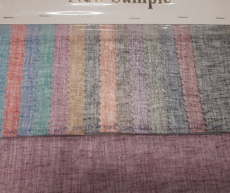FB63-100% Poly, Yarndyed Linen Look Fabric, Plain Weave. Quality- Linen Elengent
