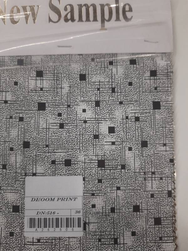 FB101- 100% Polyester, Plain Weave, Printed Fabric. Quality- Dhoom Print