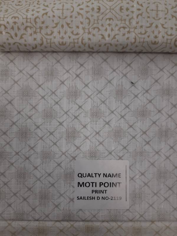 FB127- 100% Polyester, Plain Weave, Printed Fabric. Quality- Moti Point Print
