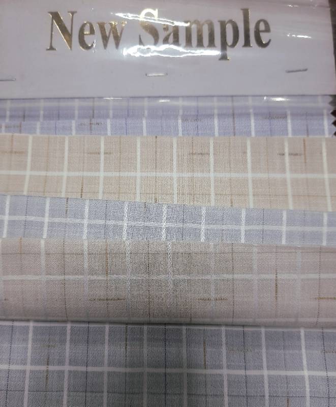FB65- 100% Poly, Yarndyed Checks. Quality- Wonder Checks