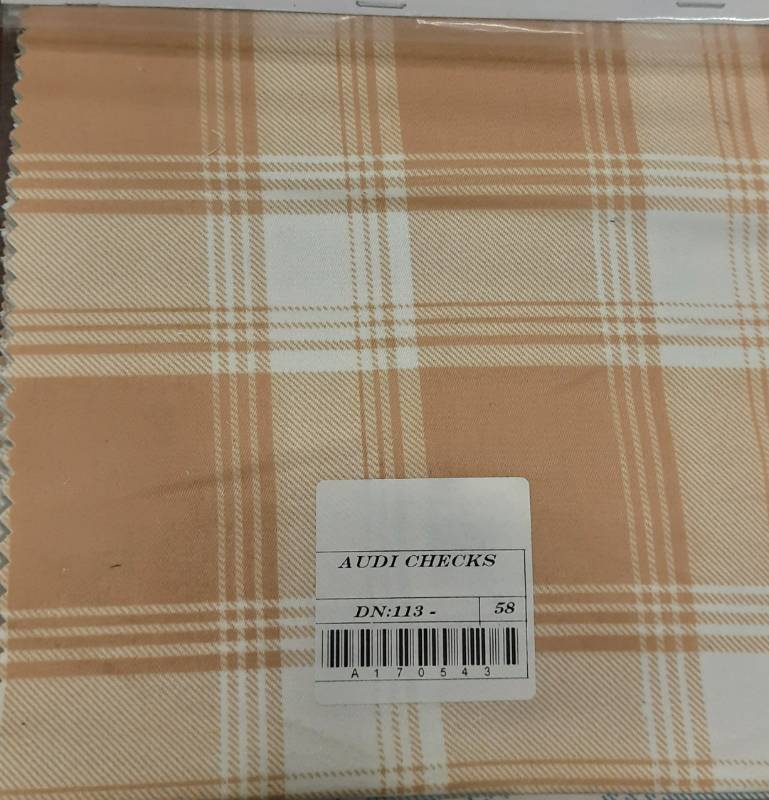 FB70-100% Poly, Yarndyed Checks, Jacquard Weave, Quality- Audi Checks