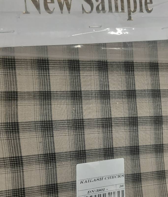 FB71-100% Poly, Yarndyed Checks, Dobby Weave, Quality- Kailash Checks