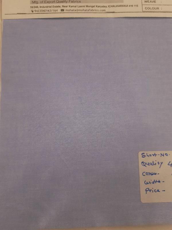 FB30- Poly Cotton, Plain Weave, Solid Fabric