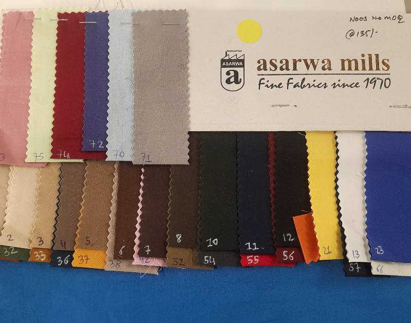 FB02- 100% Cotton Twill, Solid Dyed