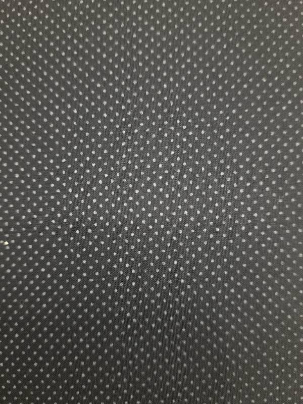 FB34- Poly Cotton, Plain Weave, Navy Dotted Printed Fabric