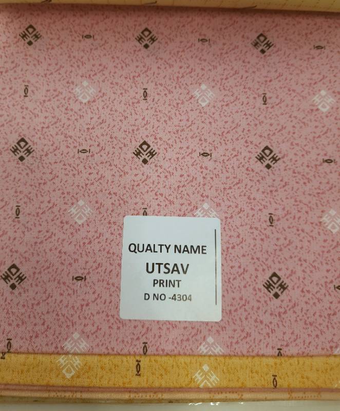 FB130- 100% Polyester, Plain Weave, Printed Fabric. Quality- Utsav Print