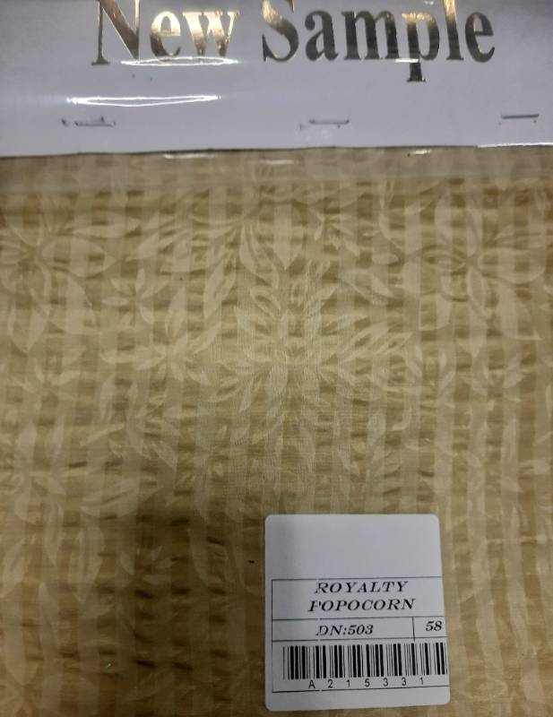 FB79-100% Polyester, Floral Printed Fabric with Royalty Popcorn