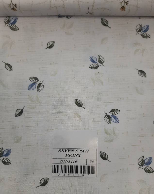 FB121- 100% Polyester, Plain Weave, Printed Fabric. Quality-  Seven Star Print