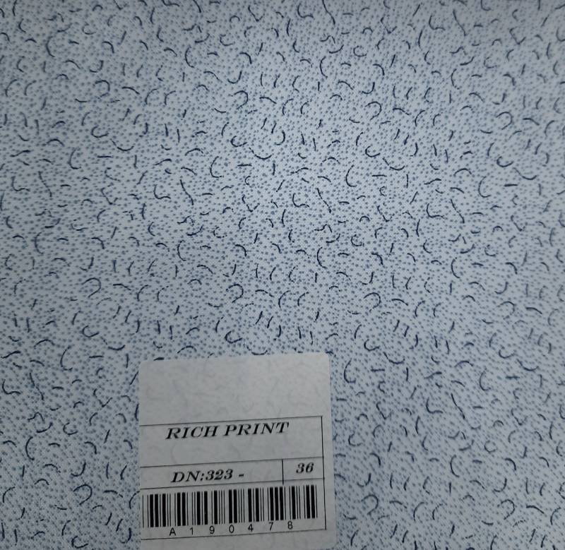 FB100- 100% Polyester, Plain Weave, Printed Fabric. Quality- Rich Print