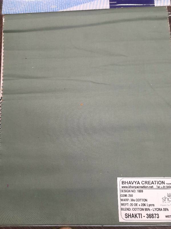 FB50- Cotton-Spandex, Plain Weave, Solid Dyed Fabric.