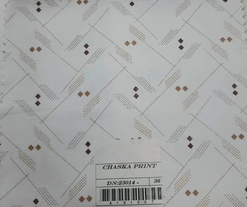 FB107- 100% Polyester, Plain Weave, Printed Fabric. Quality- Chaska Print