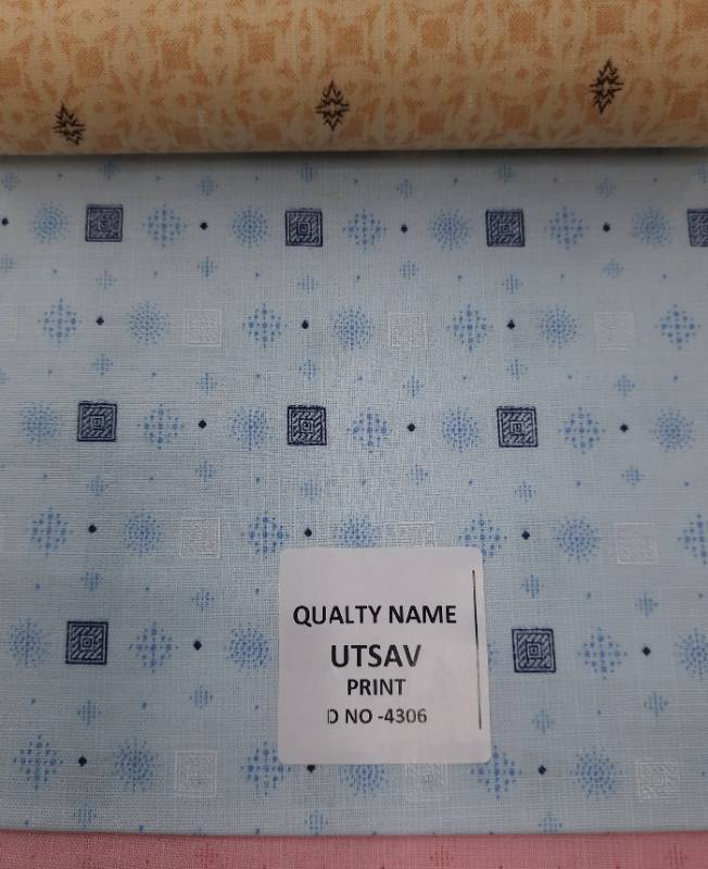 FB131- 100% Polyester, Plain Weave, Printed Fabric. Quality- Utsav Print