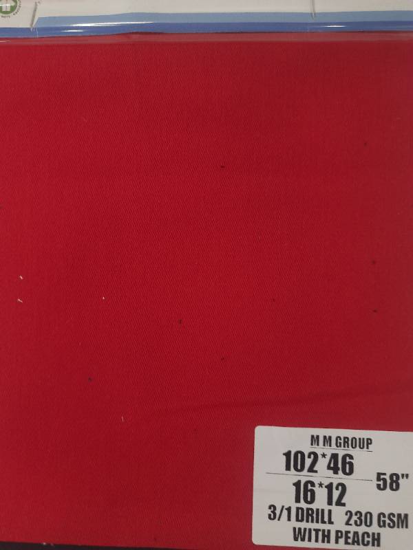 FB19-100% Cotton Drill with Peach