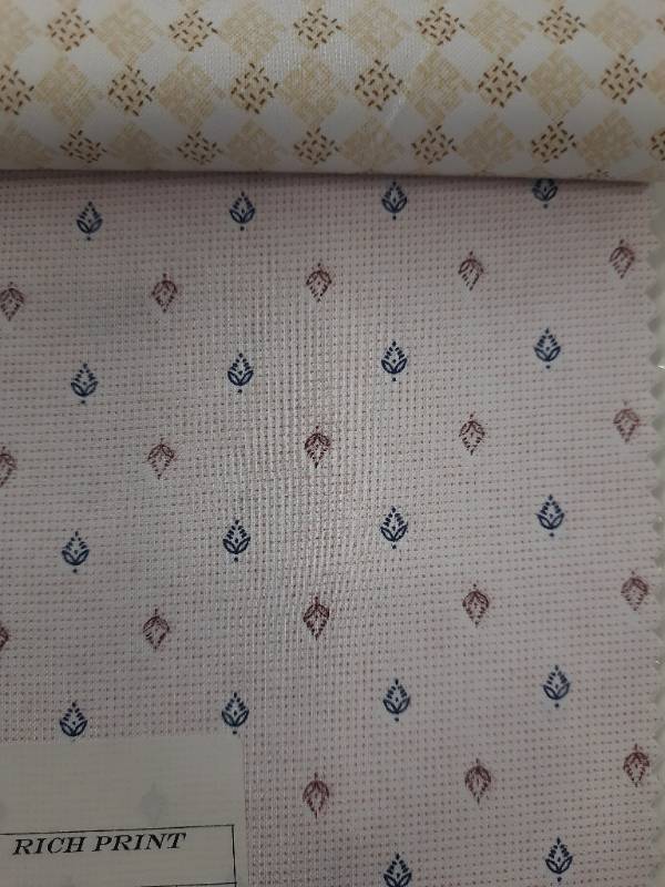 FB100- 100% Polyester, Plain Weave, Printed Fabric. Quality- Rich Print