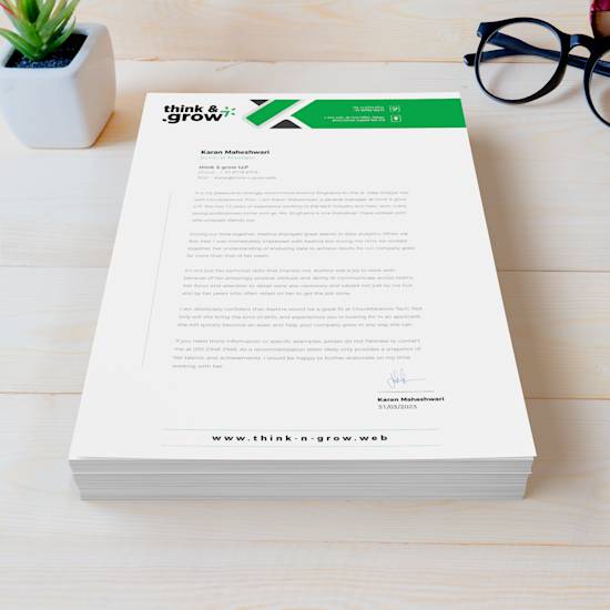 Custom Letterhead Pads