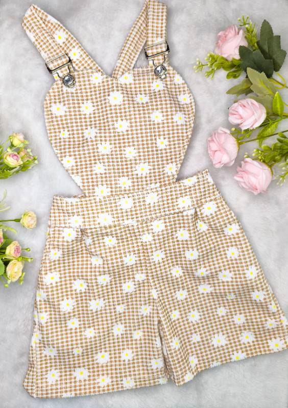 Overall Corazón - Vichy Floral