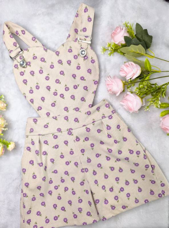 Overall Corazón - Flores Lila
