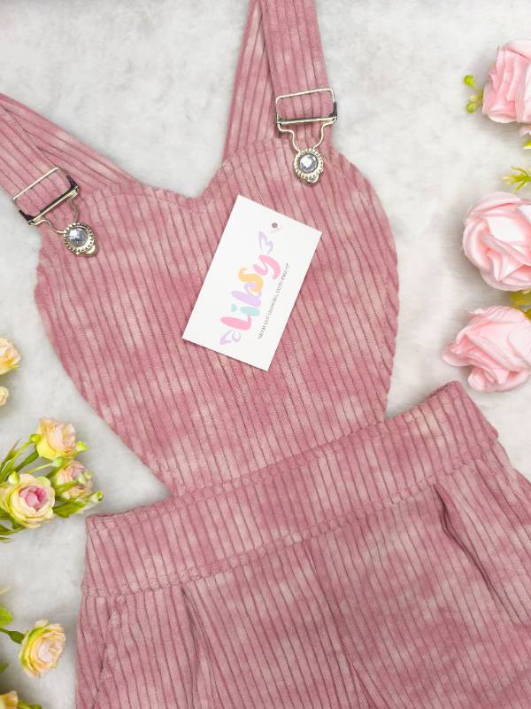 Overall Corazón - Palo Rosa TieDye