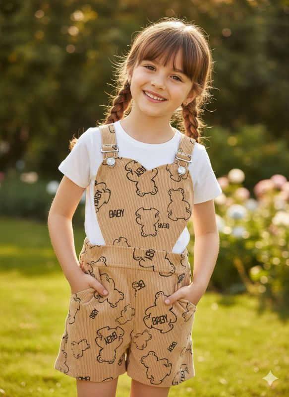 Overall Corazón - Osito Camel