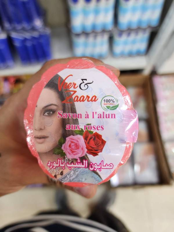 صابون الشب بالورد