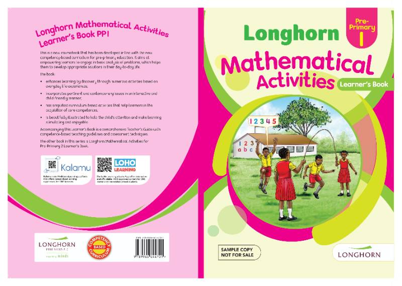 LONGHORN MATHEMATICS ACTIVITIES PP1