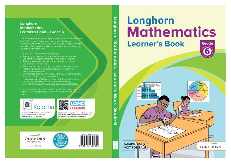 LONGHORN MATHEMATICS ACTIVITIES GRADE 6