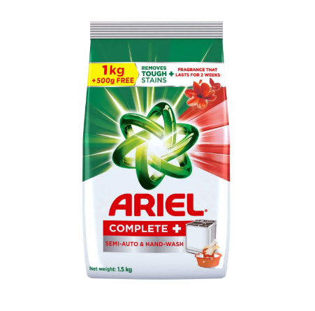 ARIEL COMPLETE+ SEMIAUTO&HANDWASH 1+500GM