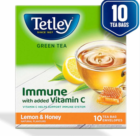 TETLEY LEMON&HONEY 10UNIT GREEN TEA