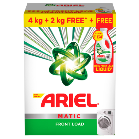 ARIEL MATIC FRONT LOAD 6KG+500ML MATIC+LIQUID