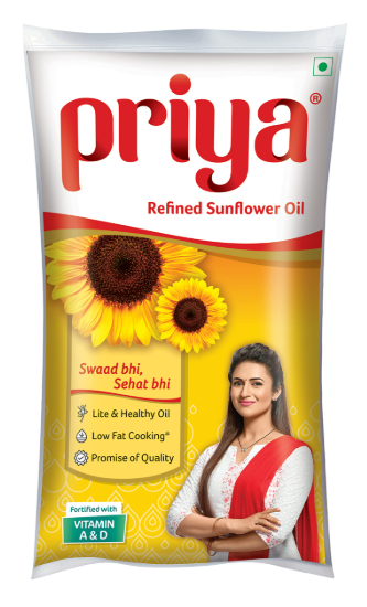 PRIYA SUNFLOWER OIL 1LTR