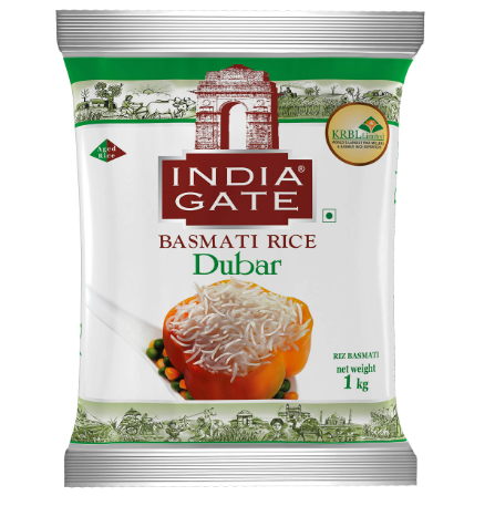 INDIA GATE DUBAR BASMATI RICE 1KG
