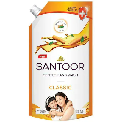 SANTOOR HAND WASH CLASSIC 650ML