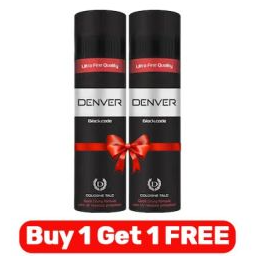 DENVER BLACK CODE TALC POWDER 1+1