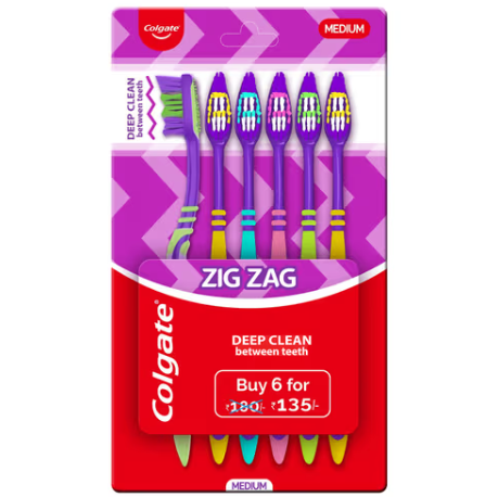 COLGATE ZIG ZAG *6 135/-