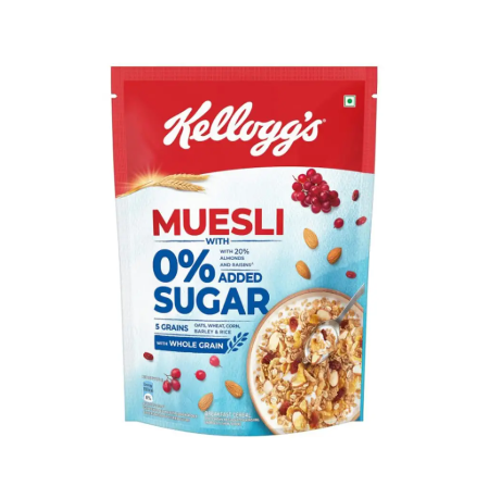KELLOGGS MUESLI 0%SUGAR 500G