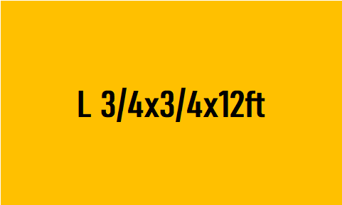 [L 3/4x3/4x12ft]-0.9 Kg